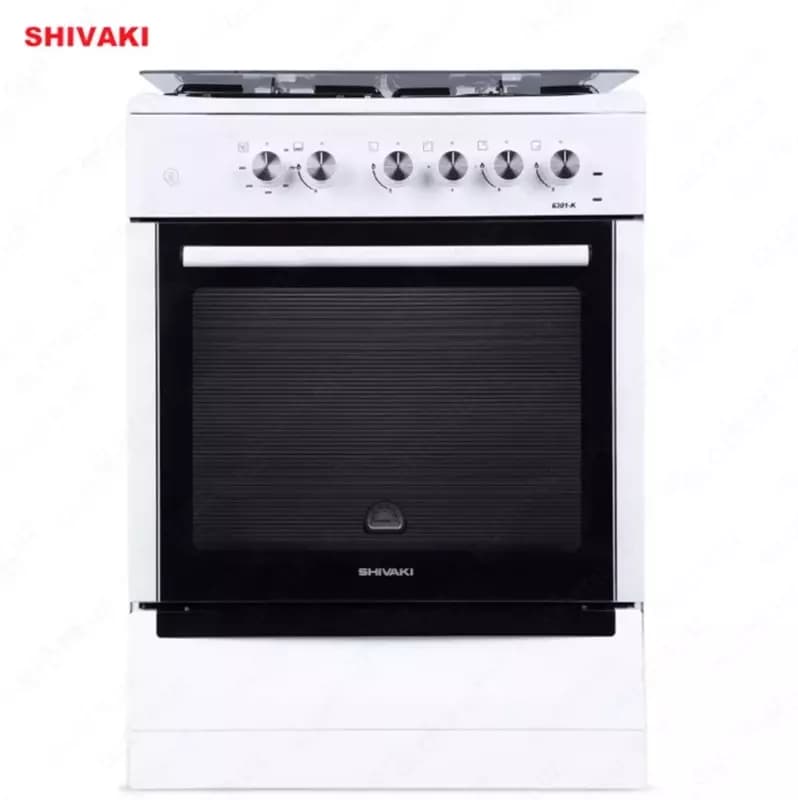 Комбинированная плита Shivaki 6301-K КП с Газ контроль Белый — 1