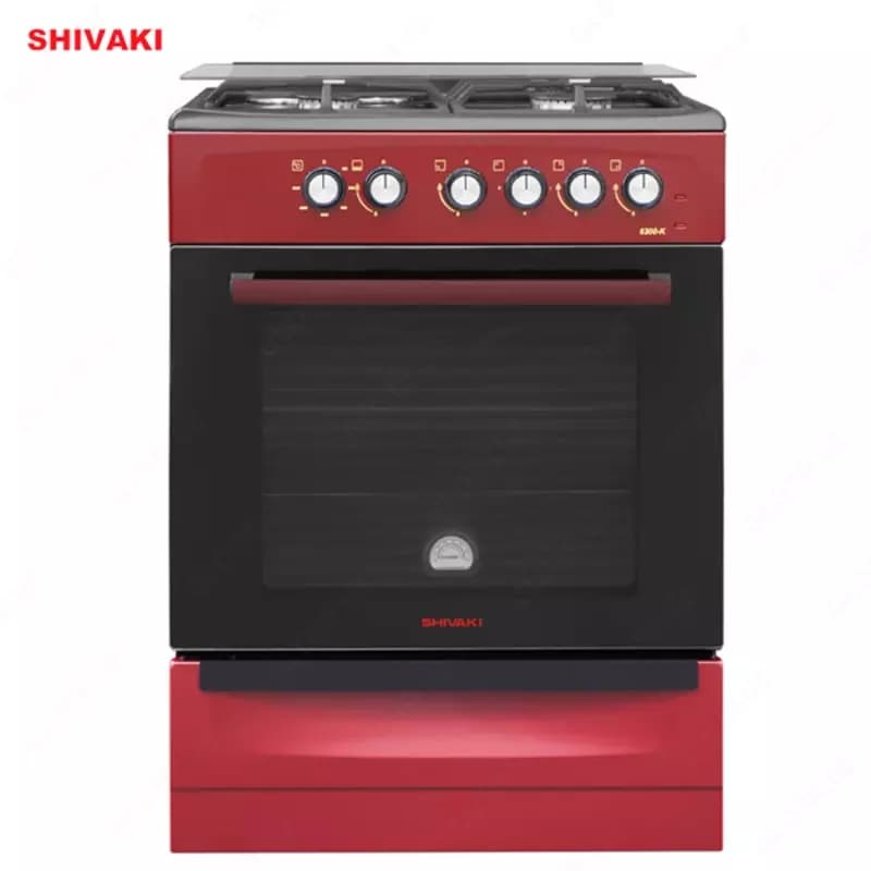 Комбинированная плита Shivaki 6300-K Бордовый — 1