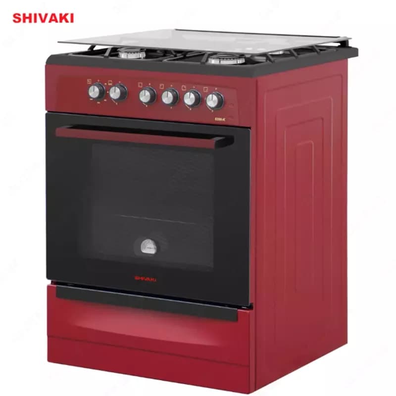 Комбинированная плита Shivaki 6300-K Бордовый — 3