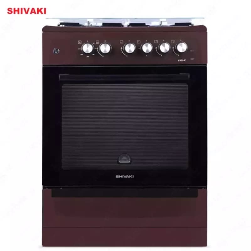 Комбинированная плита Shivaki 6301-K КП с Газ контроль Коричневый — 1