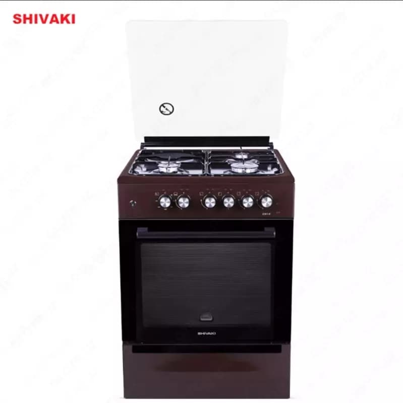 Комбинированная плита Shivaki 6301-K КП с Газ контроль Коричневый — 4