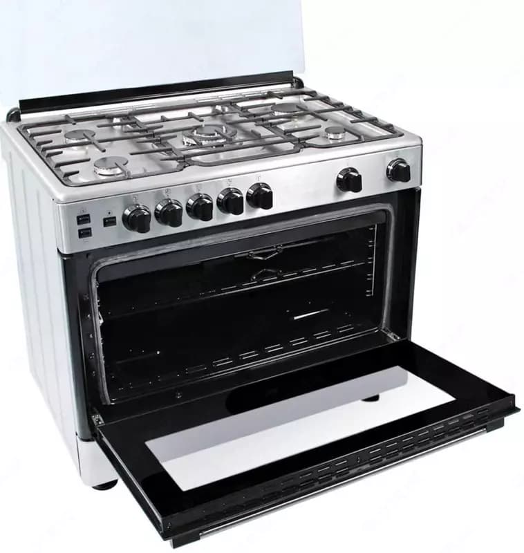 Газовая плита ”Beko GG15115DX” (Белая) 90 х 60 см — 2