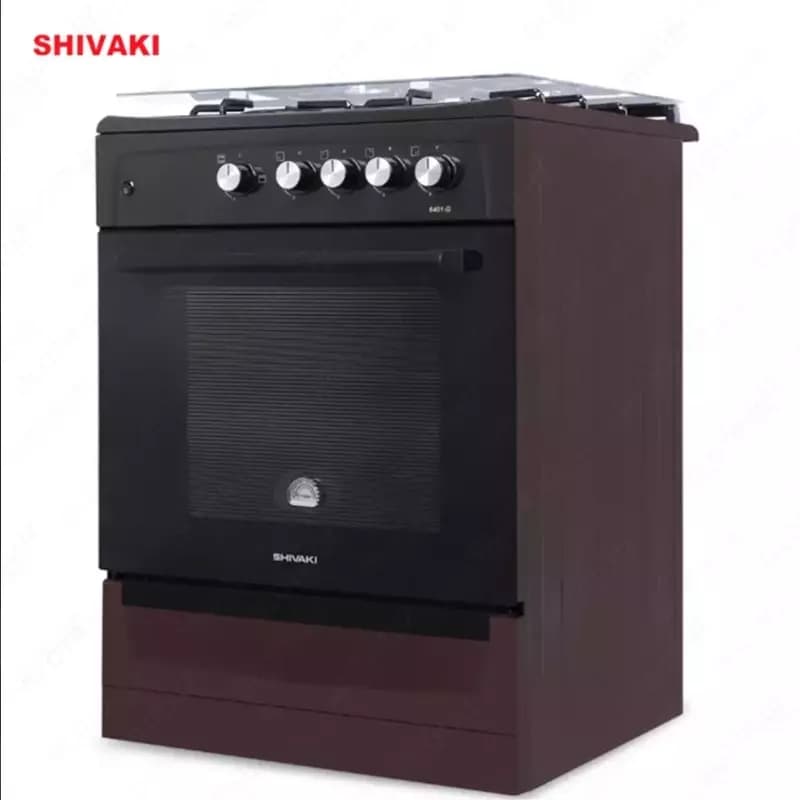 Газовая плита Shivaki 6401-G ГП с Газ контроль Коричневый — 2