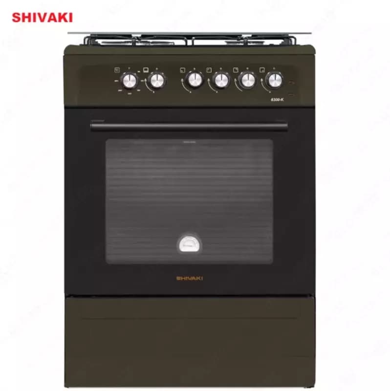 Комбинированная плита Shivaki 6300-K КП с Газ контроль Коричневый — 1