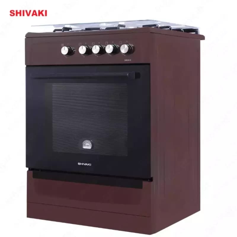 Газовая плита Shivaki 6400-G ГП с Газ контроль Коричневый — 3