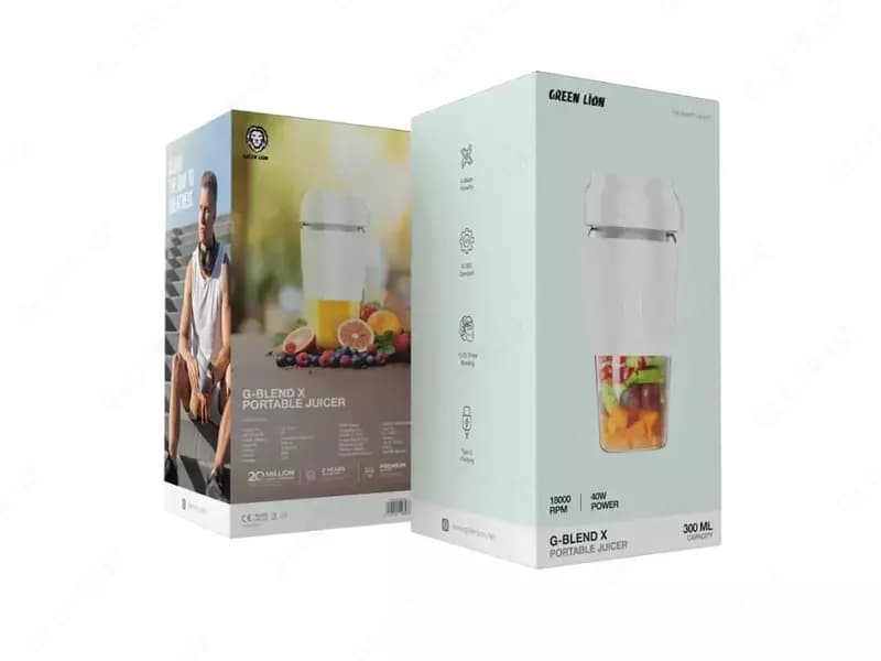 Портативный блендер для смузи fresh juice Green lion. — 2