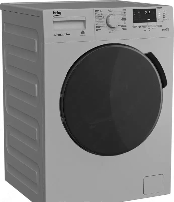 Стиральная машина автомат ”BEKO WSRE6512PRS” (Серая/черная) 6 кг — 2