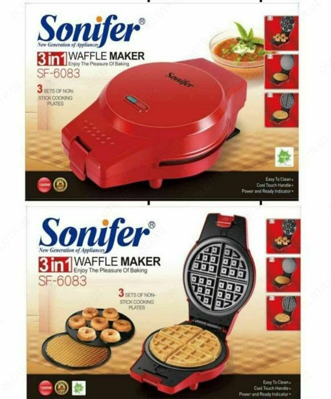 Вафельница 3в1 SONIFER SF-6083 — 2