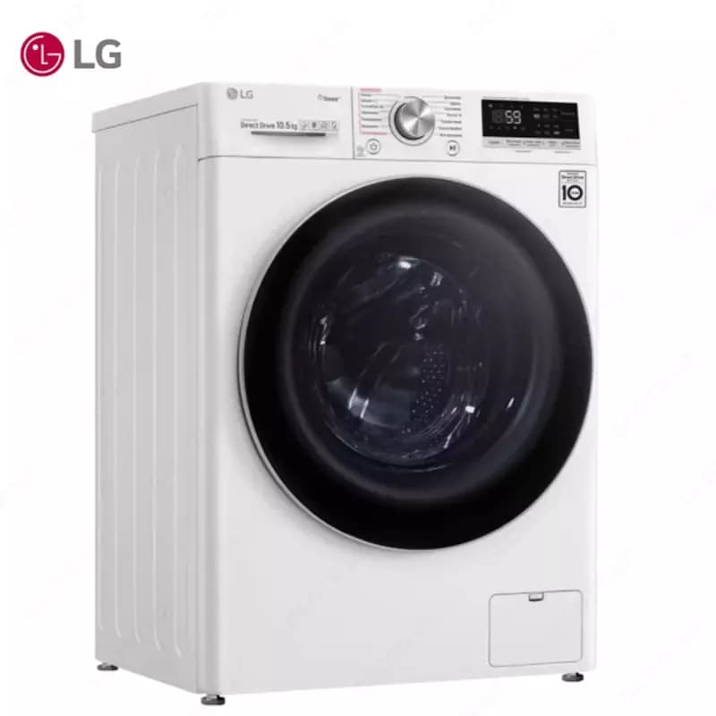 Стиральная машина автомат LG TW4V7RW1W 10.5 кг, Steam+,TurboWash, AI DD, Белый — 2