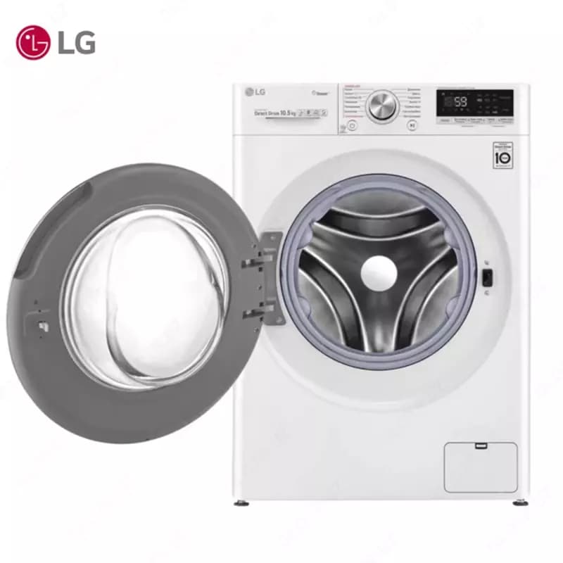 Стиральная машина автомат LG TW4V7RW1W 10.5 кг, Steam+,TurboWash, AI DD, Белый — 4