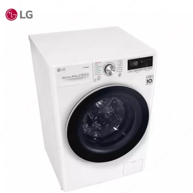 Стиральная машина автомат LG TW4V7RW1W 10.5 кг, Steam+,TurboWash, AI DD, Белый — 5