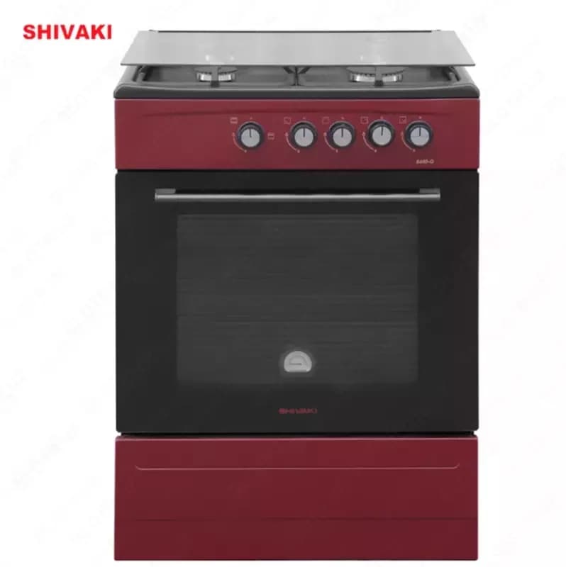 Газовая плита Shivaki 6400-G ГП с Газ контроль Бордовый — 1