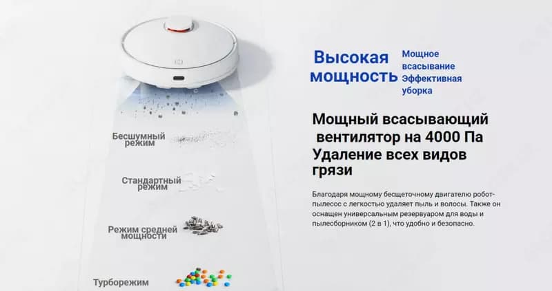 Робот-пылесос Xiaomi Mi Robot Vacuum S10 белый — 5