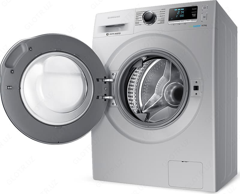 Стиральная машина Samsung WW 80J6210 CSULD silver — 1