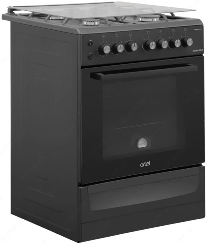 Газовая плита Artel Apetito 02-G Matte-Black, чугун — 2