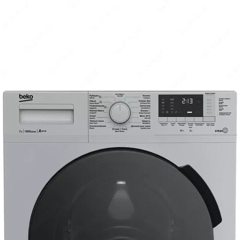 Стиральная машина автомат ”BEKO WSRE7512PRS” (Серая/Черная) 7 кг — 3