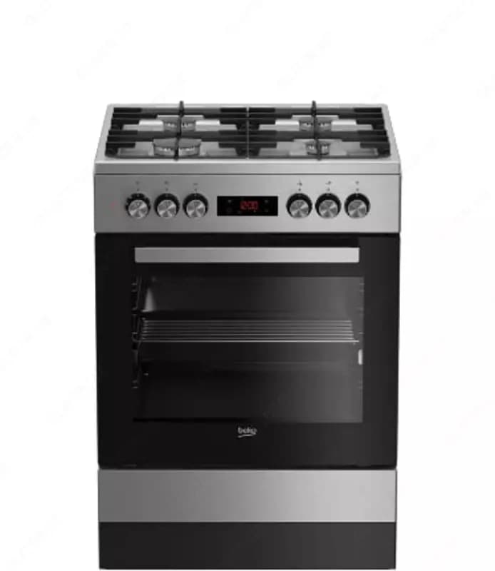 Газовая плита ”Beko FSM62330DXT” (Серая) 60 х 85 см — 2