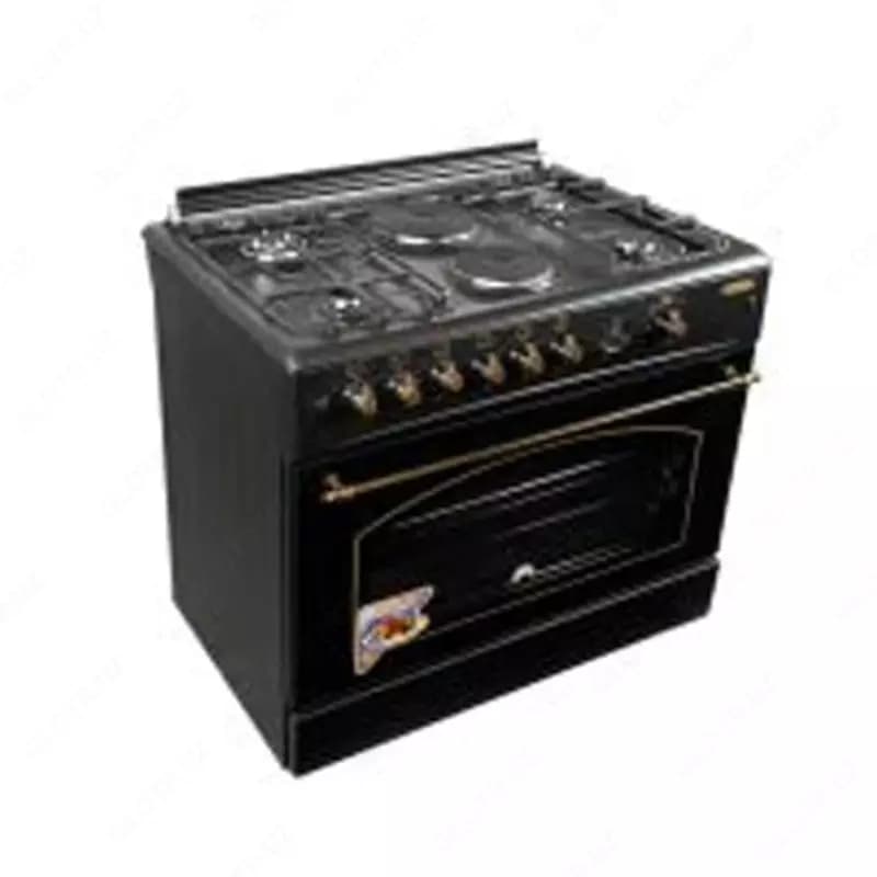 Комбинированная плита ”Бирюса U90GG91BL” (Черная) 60 х 90 см — 1