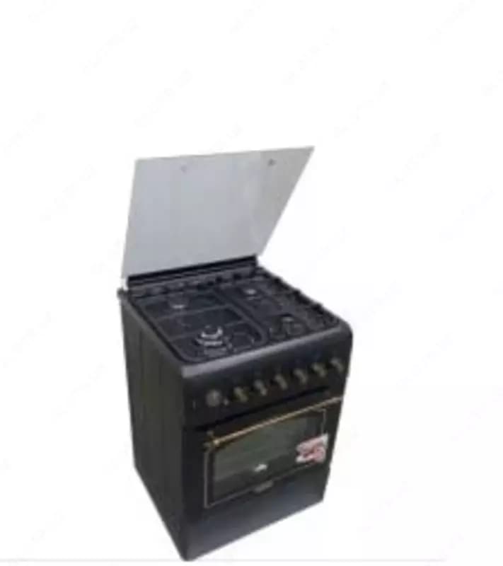 Газовая плита ”Бирюса N60BG30BL” (Черная) 60 х 60 см — 2