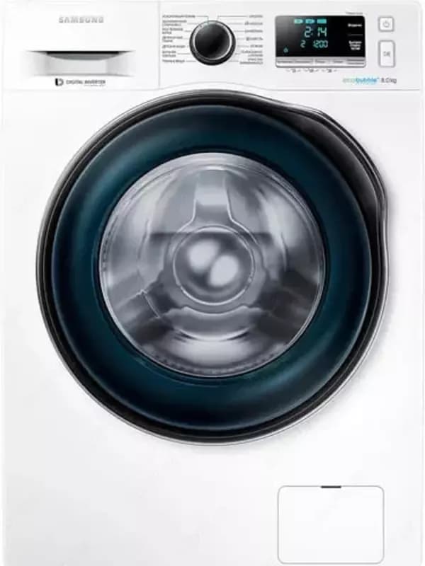 Стиральная машина автомат ”Samsung WW80J6210СWOLD” (Белая/Синяя) 8 кг — 1
