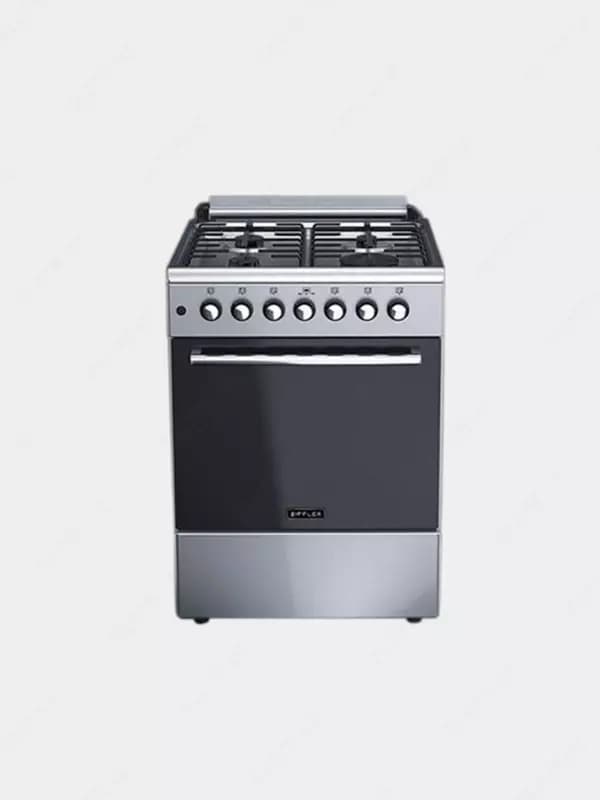 Комбинированная плита ”Ziffler ELIT 01X” (Серебристая) 60 х 85 х 60 см — 1