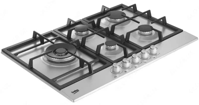 Газовая варочная панель ”Beko HIAL75225SX” (Серебристая) — 2