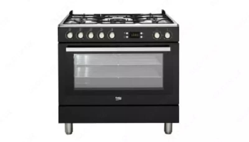 Комбинированная плита ”Beko GM15310DB” (Черная) 90 х 60 см — 2