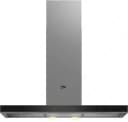Каминная Вытяжка ”Beko Beyond BHCB93640B” (Черное стекло) 90 см