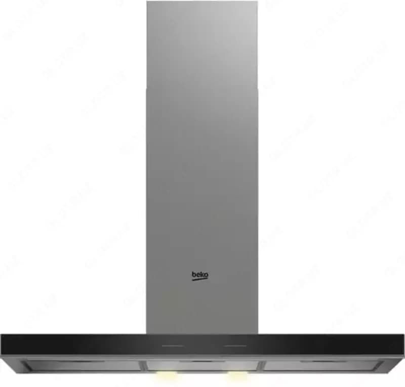 Каминная Вытяжка ”Beko Beyond BHCB93640B” (Черное стекло) 90 см — 1