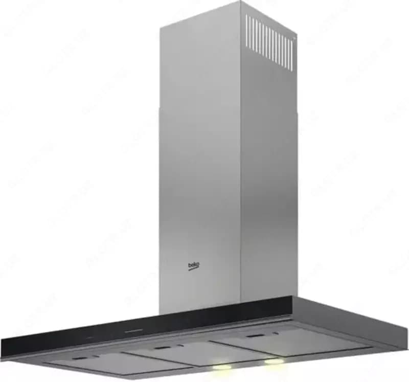 Каминная Вытяжка ”Beko Beyond BHCB93640B” (Черное стекло) 90 см — 2