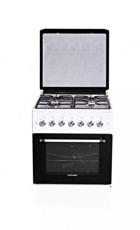 Газовая плита ”PRЕMIER Mid BT60F-40VW” (Белая) 60 х 85 х 60 см — 1