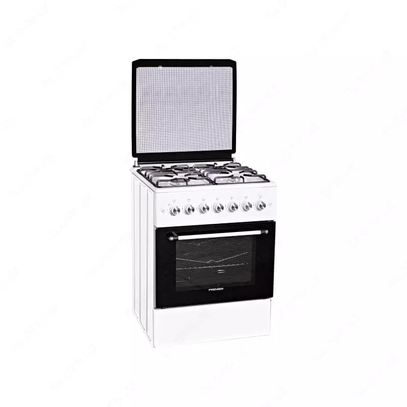 Газовая плита ”PRЕMIER Mid BT60F-40VW” (Белая) 60 х 85 х 60 см — 2