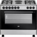 Комбинированная плита ”Beko GE12121DX” (Серая) 90 х 60 см