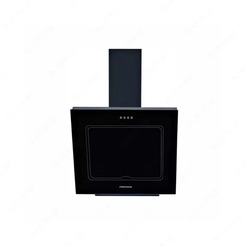 Наклонная Вытяжка ”PREMIER Glass E BL” Turbo sen (Черная) 60 см — 1