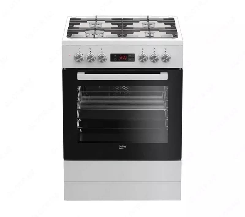 Газовая плита ”Beko FSM62330DWT” (Белая) 60 х 85 см — 1