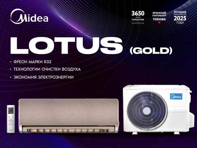 Кондиционер Midea Lotus 9-18 BTU — 1
