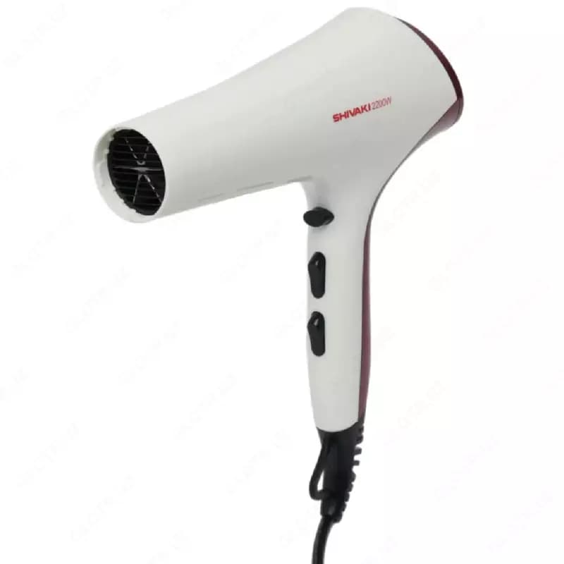 Ручной фен ”Shivaki” HD-8995, 2200 Вт (Белый/красный) — 2