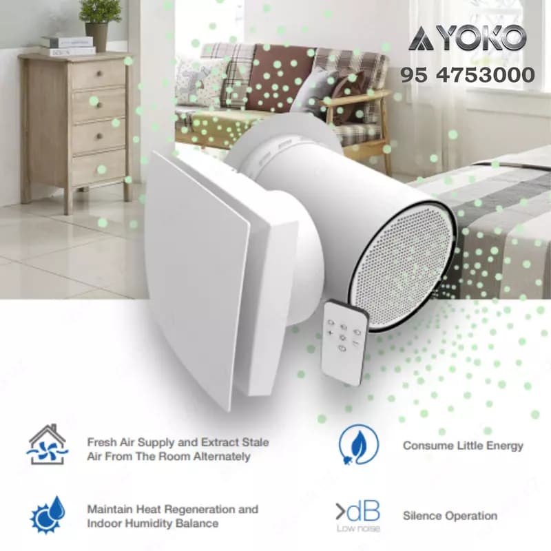 Настенный рекуператор YOKO AV-TTW6 — 1