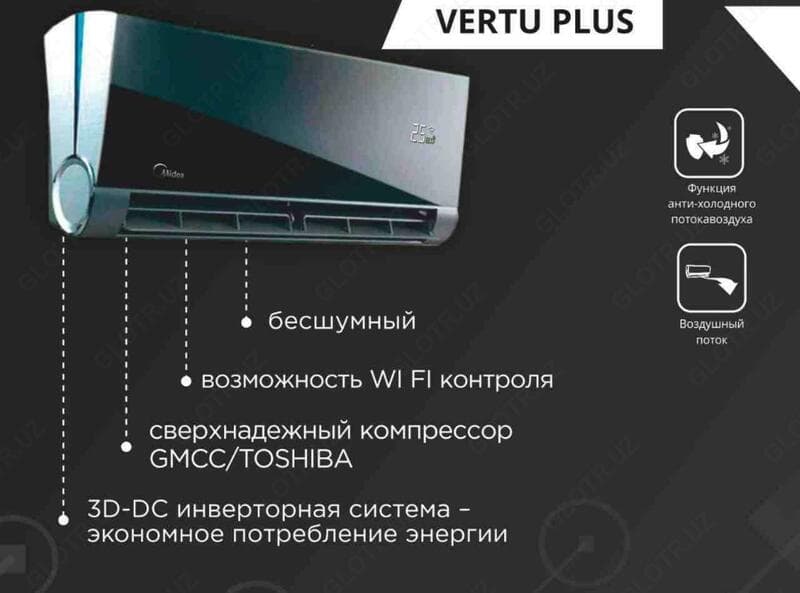 Кондиционер MIDEA Vertu Plus *Inverter 12 — 2