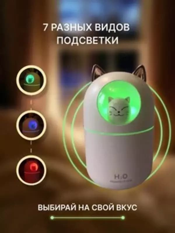 Увлажнитель ультразвуковой 250мл с ночником — 2