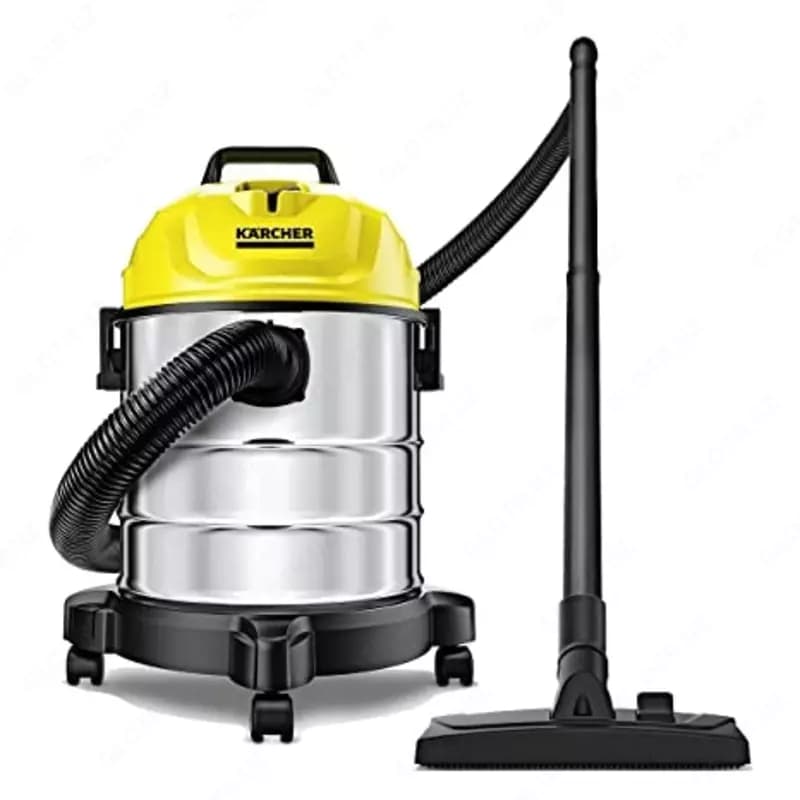 Универсальный пылесос Karcher WD1S Classic с баком 18 литров из нержавеющей стали. — 1