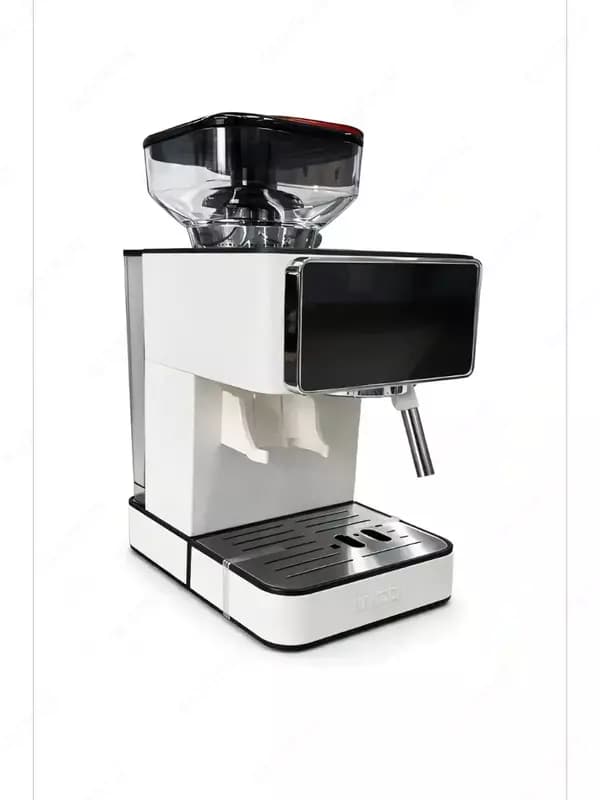 Кофеварка рожковая Uakeen Germany ZL-1509, с дисплеем, встроенной кофемолкой, 1350Вт, 20бар — 5