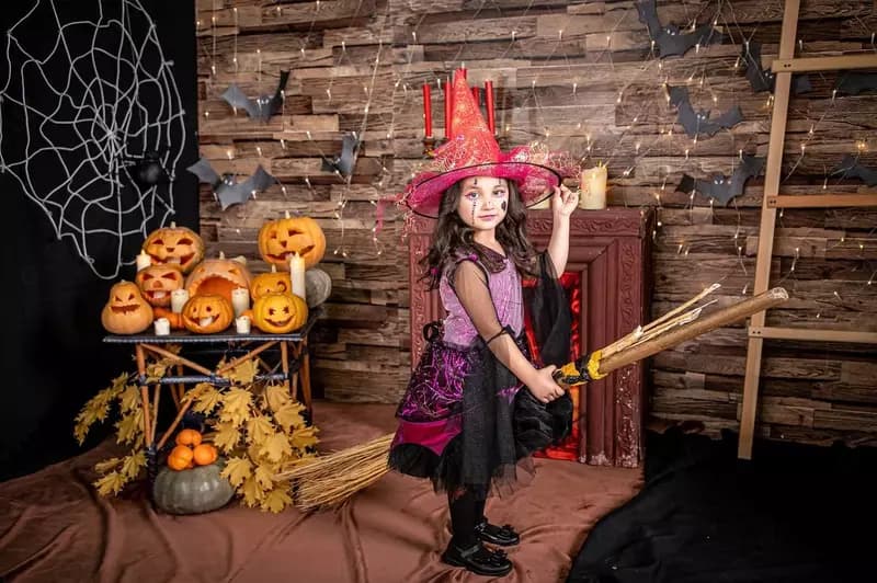 Костюм на Halloween для девочек (модель "Ведьмочка") — 2