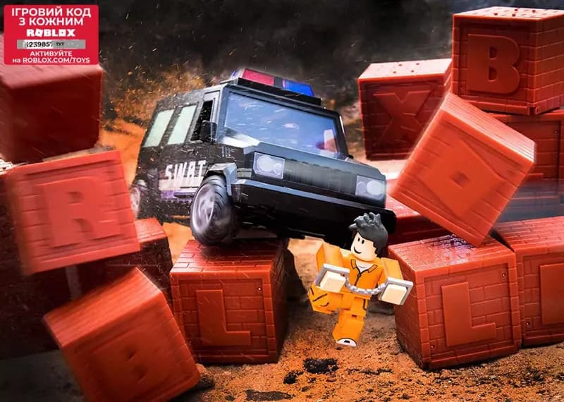 Игровая коллекционная фигурка Jazwares Roblox Feature Vehicle Jailbreak: SWAT Unit W4. набор 2 шт. — 3