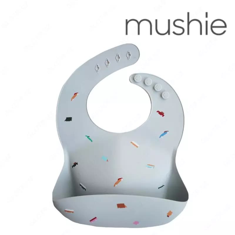 Нагрудник Mushie силиконовый cherry — 1