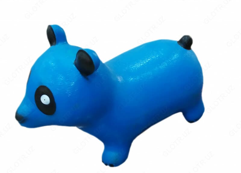 Резиновая игрушка панда синего цвета — 1