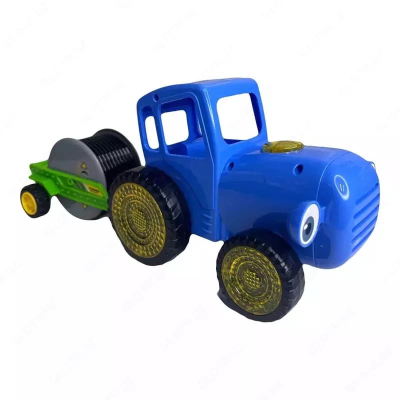 Музыкальная игрушка ”Синий трактор с прицепом катушкой” от Star toys — 3