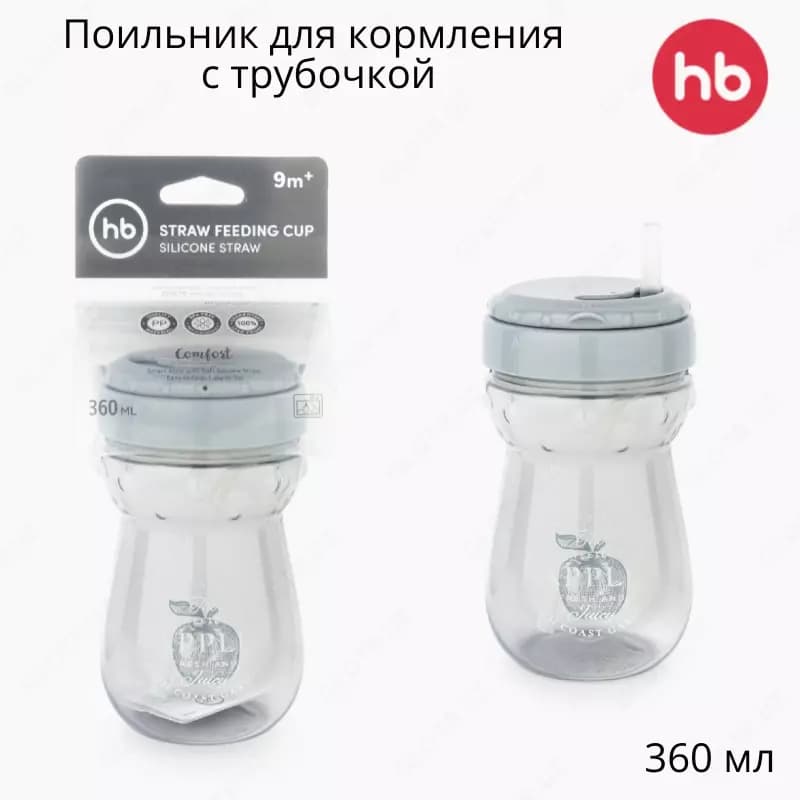 Happy Baby Поильник для кормления с трубочкой, 360 мл (Великобритания) — 3