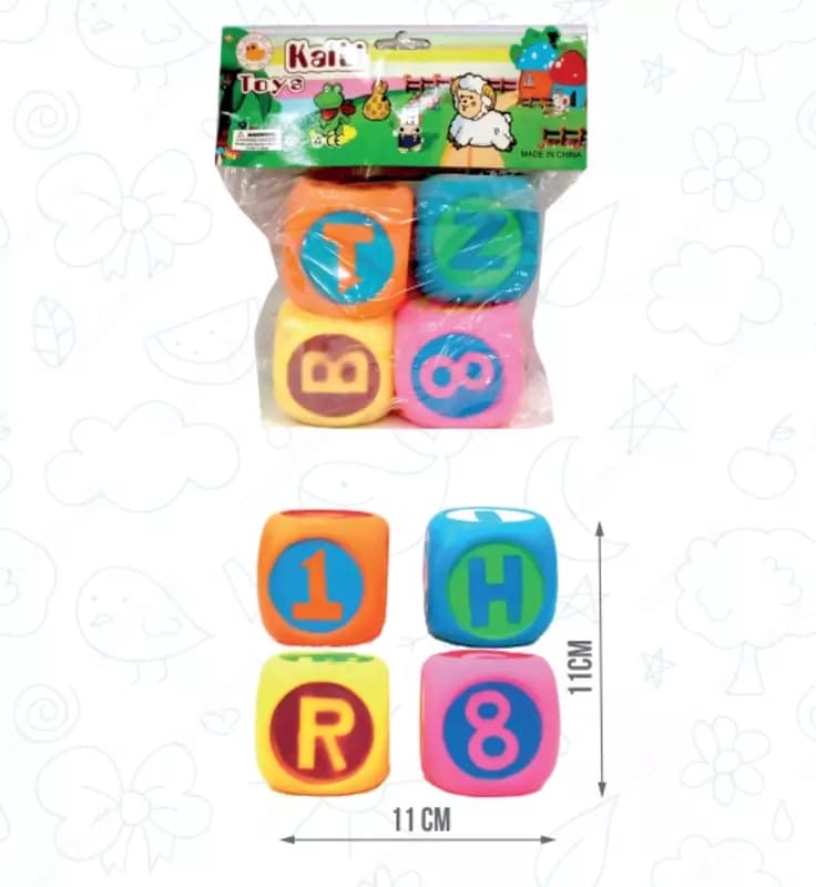 Набор "Кубики-пищалки". RT-087-1 — 2