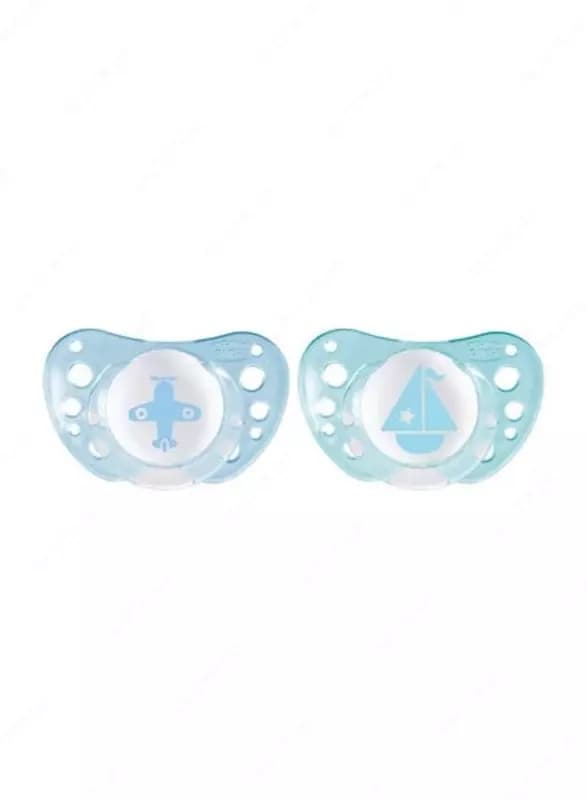 Соска-пустышка PHYSIOFORMA AIR SIL, SOOTHER 2-6m 2PCS, GREEN, арт.CH75031-31 — 2